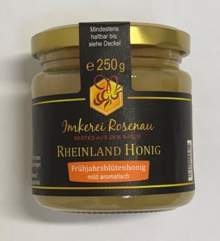 Honig 2025 - 250g - Beutenstandorte St. Augustin / Merten - MHD  02.09.2027Imker Rosenau, KSK AufkleberBei Bestellung wird SET-Artikel 11260 mitgeschickt (Beileger)