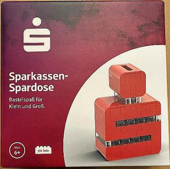 Spardose - Sparkassen S - Brix (ähnlich Lego)