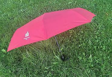 Taschenschirm HIT MAGIC von Doppler, rot mit KSK Logo