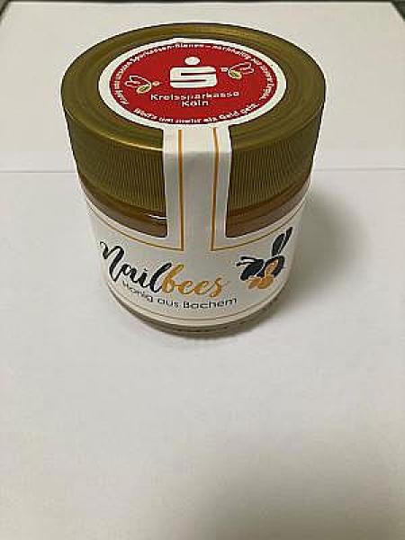 Honig 2025 - 250g - Beutenstandort Frechen - Imker Nagel (Nailbees) - KSK Aufkleber - MHD 01.05.2027Bei Bestellung wird SET-Artikel 11260 mitgeschickt (Beileger) MHD 05/2027