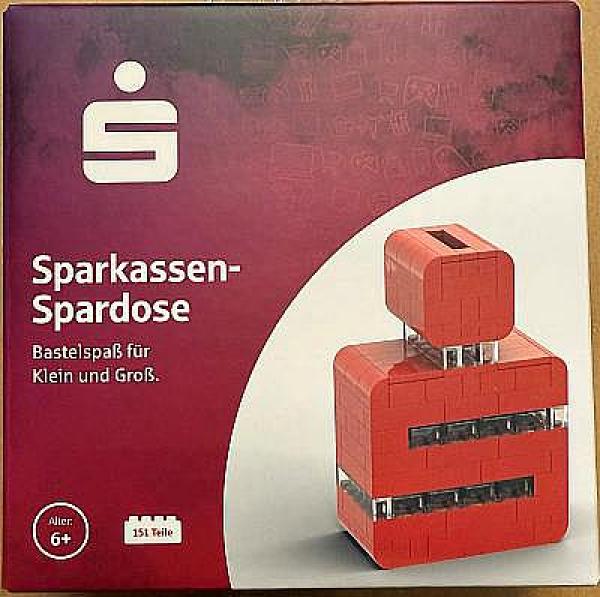 Spardose - Sparkassen S - Brix (ähnlich Lego)