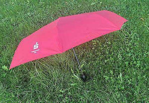 Taschenschirm HIT MAGIC von Doppler, rot mit KSK Logo