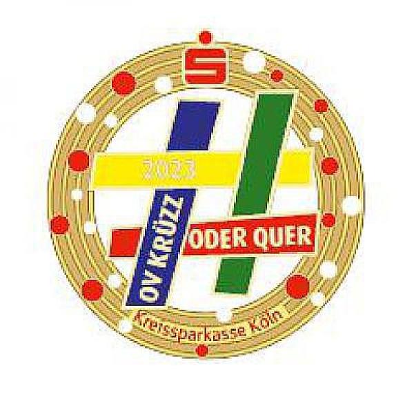 Pin Karneval 2023 - Motto "Ov krüzz oder quer"